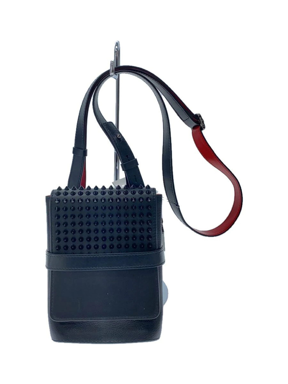 Christian Louboutin Shoulder Bag Leather Black